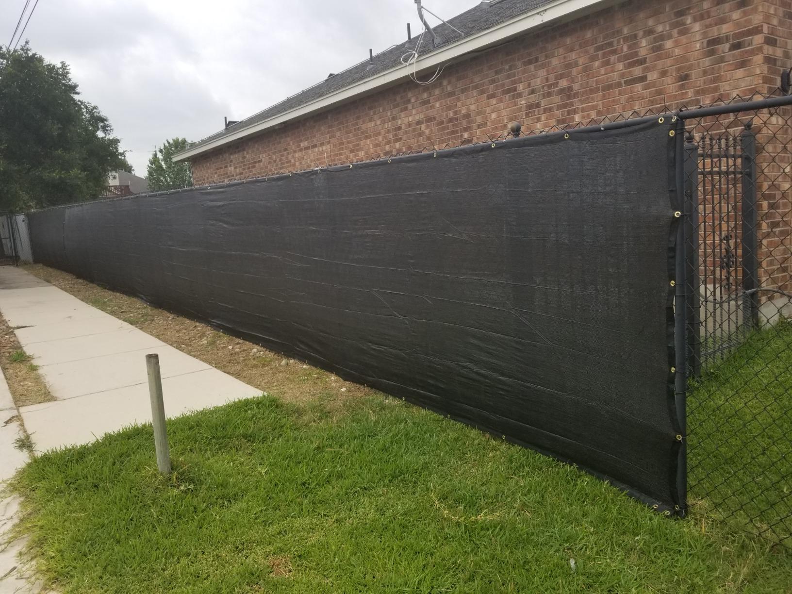 fence privacy screen installation