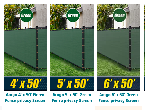 fence privacy screen amgo