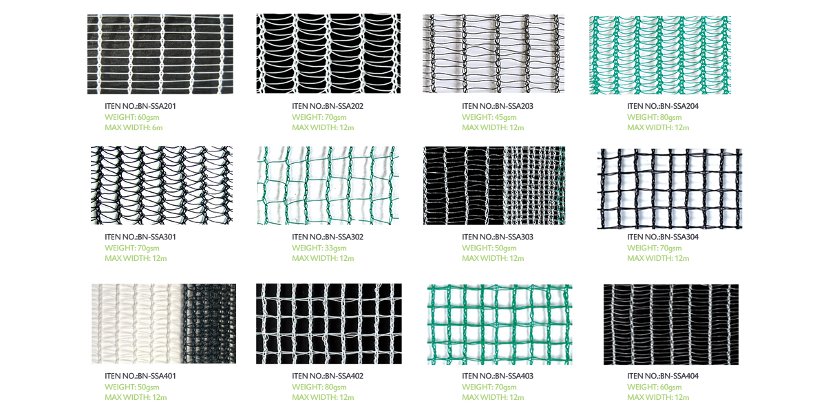 anti hail netting structures
